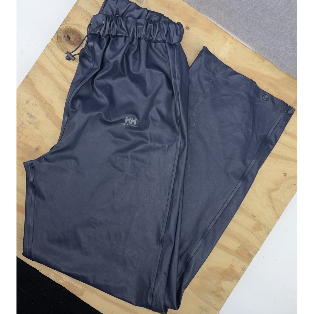 Helly Hansen Voss Rain Pants Navy Blue Men's Medium 100% Waterproof Windproof